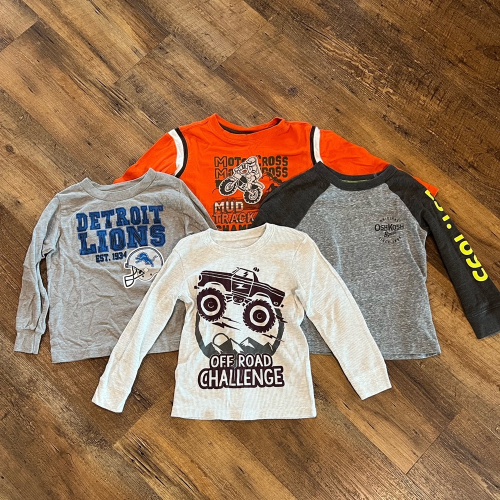Bundle of 4t long sleeve t-shirts